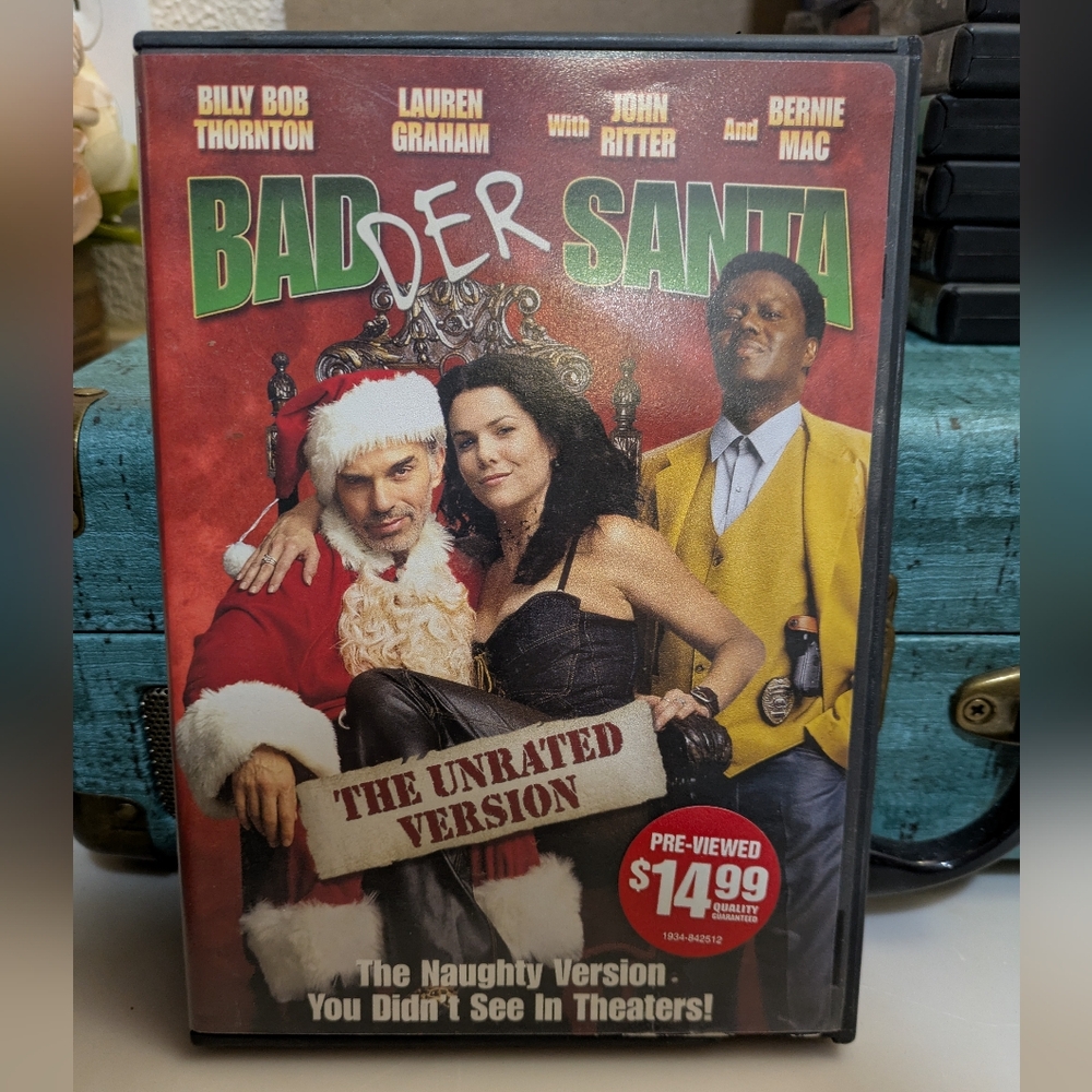 2/$18 "Badder Santa" Bad Santa Unrated Version Movie DVD